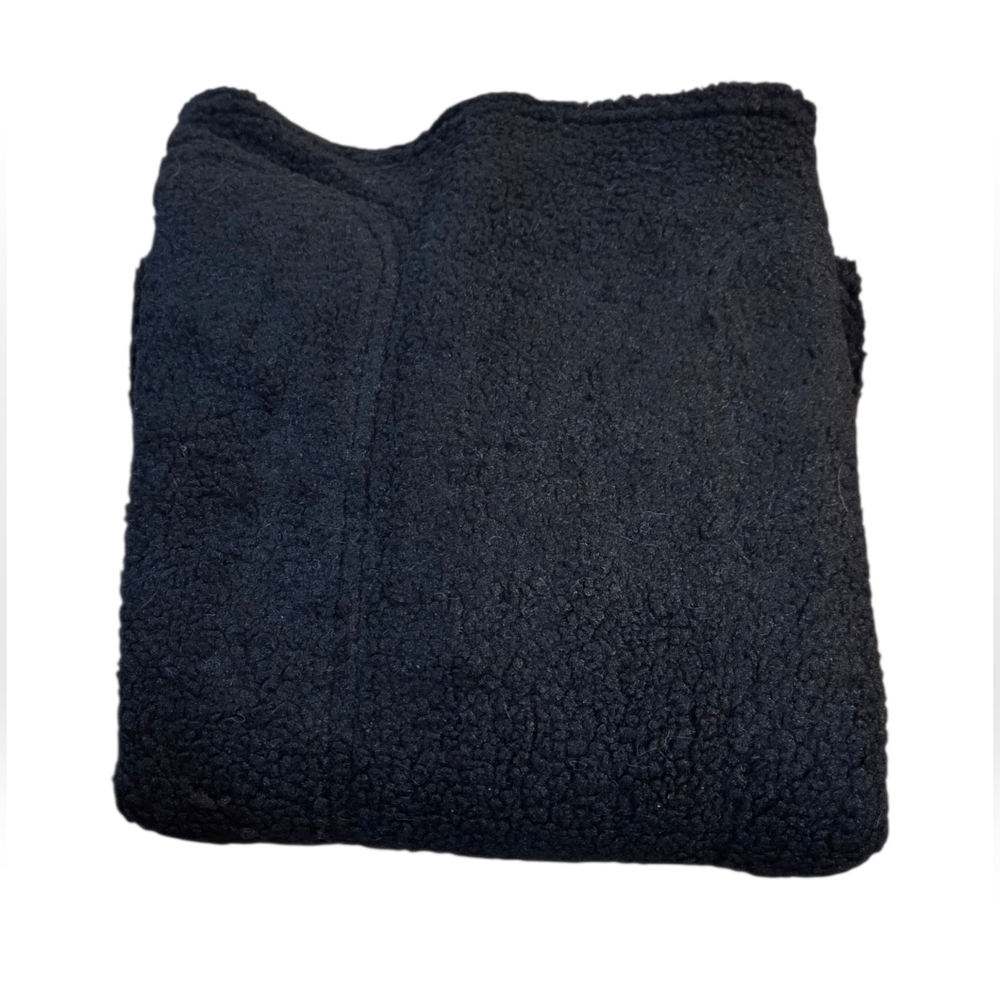 Vera Bradley - NEW Black Sherpa 1/2 Zip-up Pullover Fleece with Floral Details - Picture 6 of 6